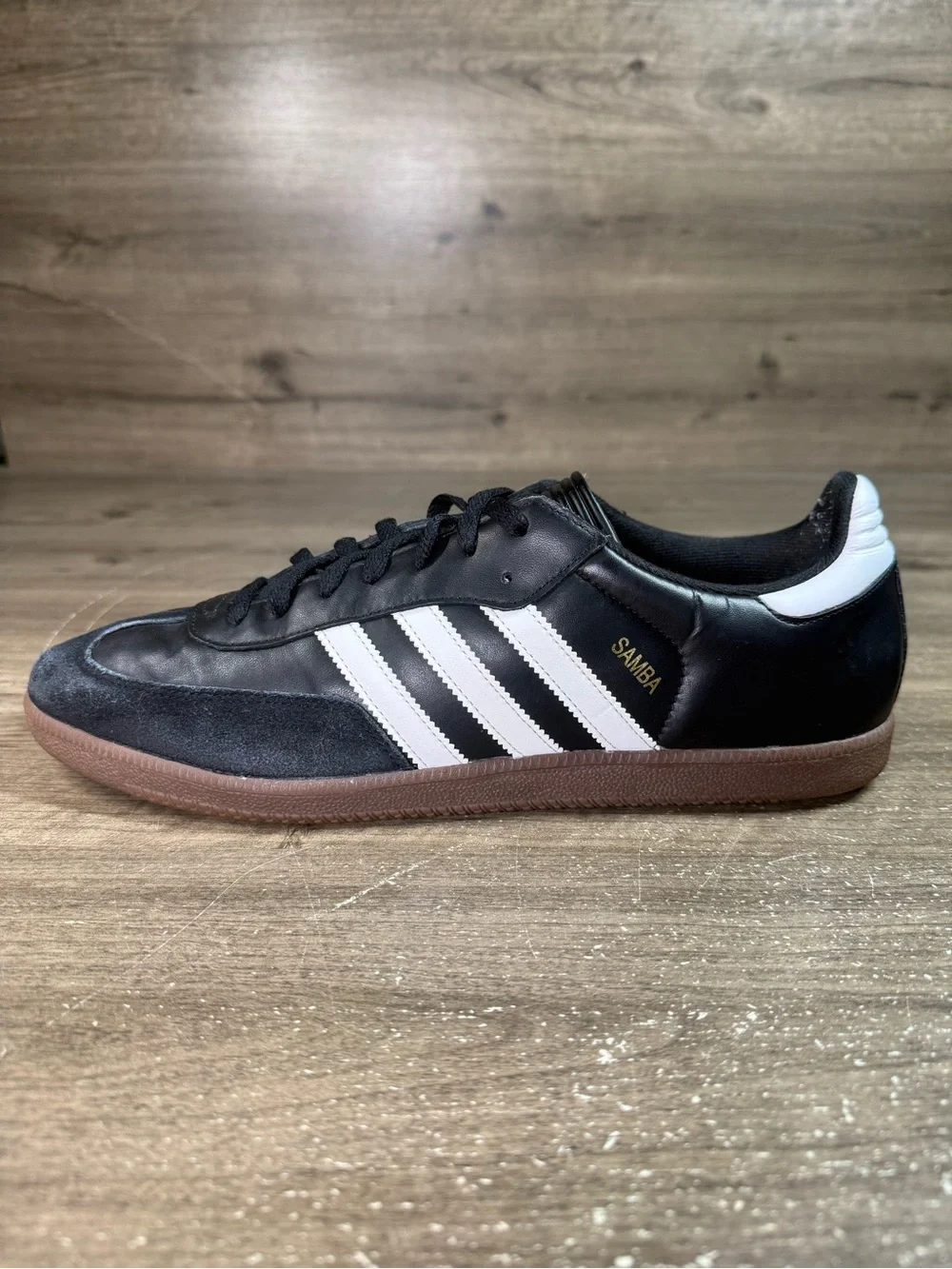 Adidas Original Samba Core Black/Cloud White Mens 034563 Size 13